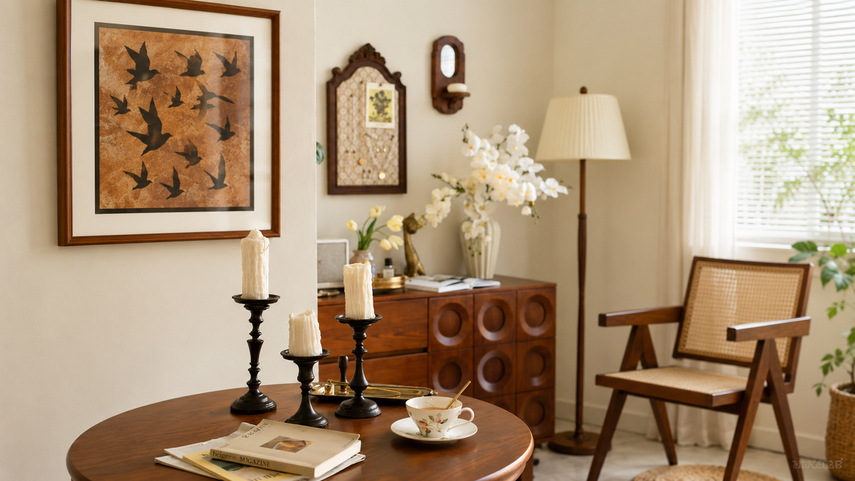 Vintage Styling Secrets: How to Layer Brass, Wood & Decorative Objects Like an Interior Designer