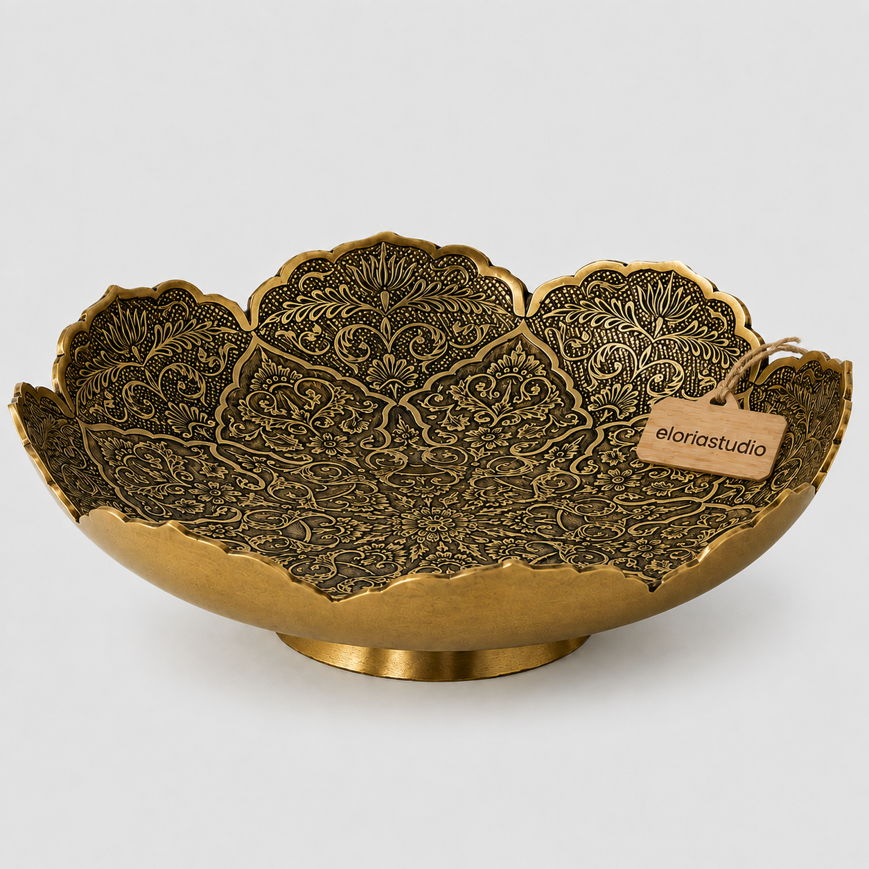 Fleur de Brass Jewelry Tray