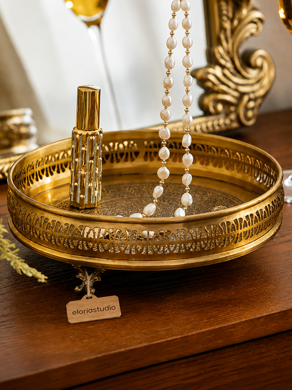 Regency Brass Ornamental Tray