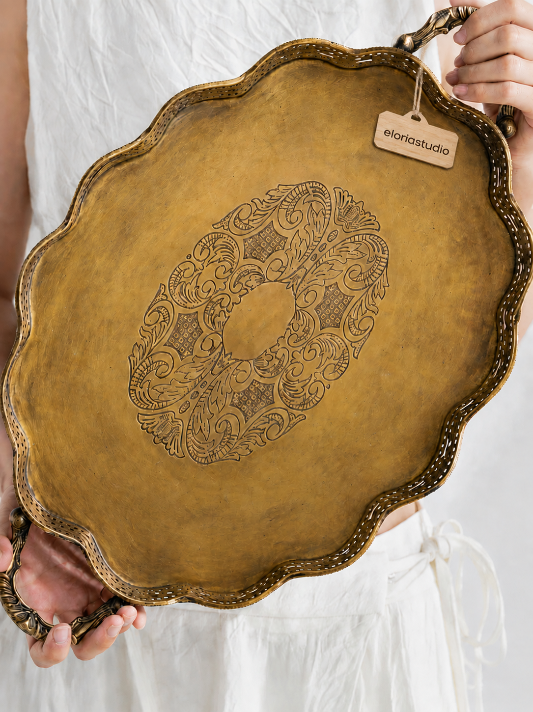 Versailles Brass Serving Tray