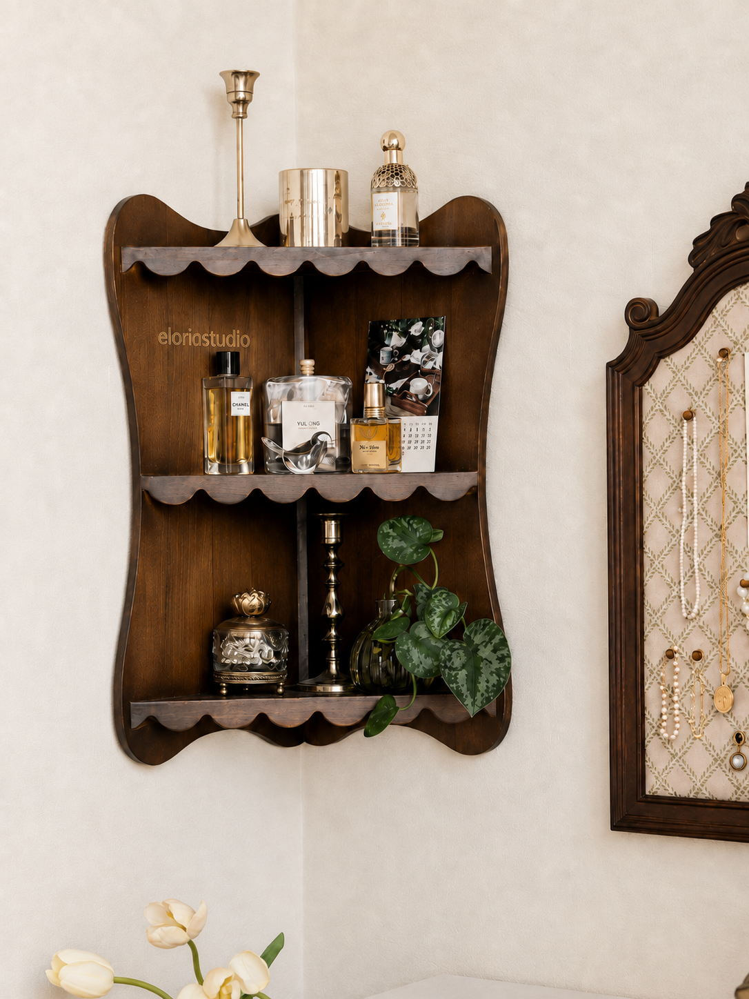 Corner Haven Wooden Display Shelf