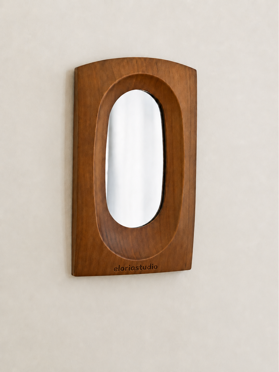 Oval Manor Wooden Wall Mirror