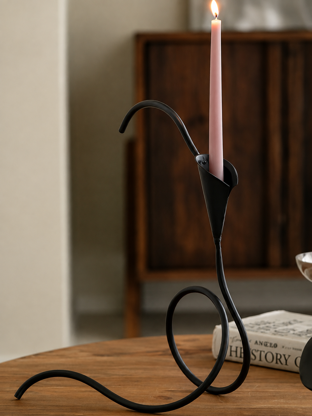 Calla Forge Wabi-Sabi Iron Candle Holder