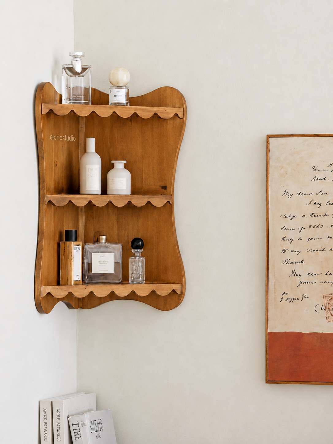 Corner Haven Wooden Display Shelf